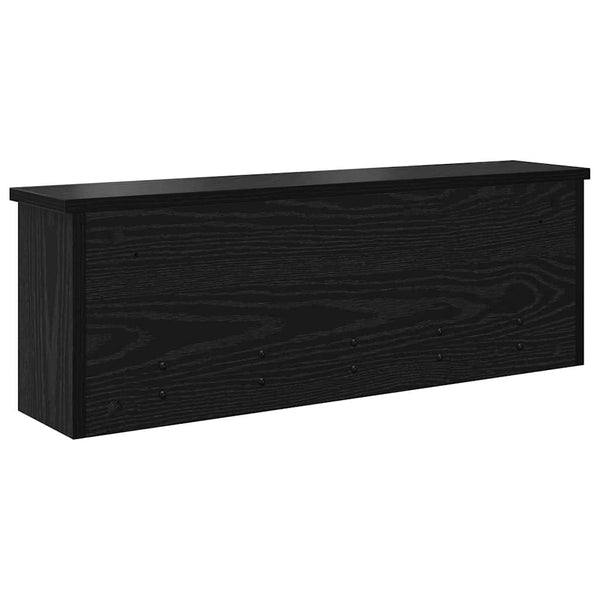 Wand-Nachttisch Schwarz Eiche 75x26cm