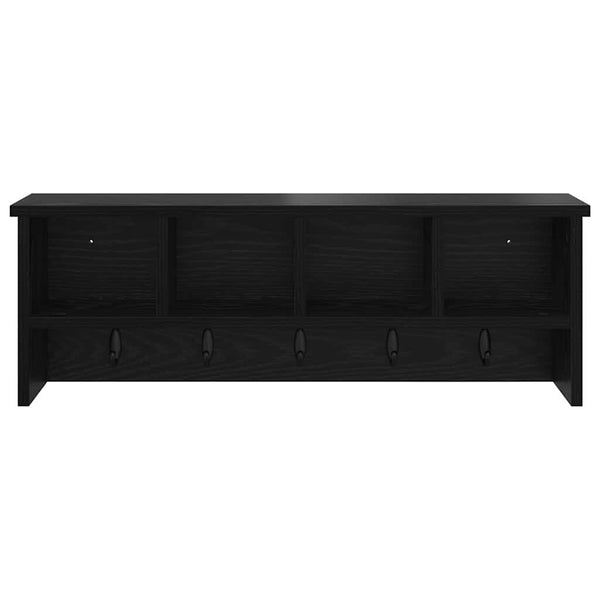 Wand-Nachttisch Schwarz Eiche 75x26cm