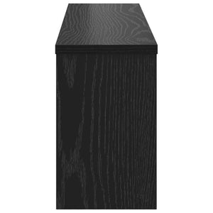 Wand-Nachttisch Schwarz Eiche 75x26cm
