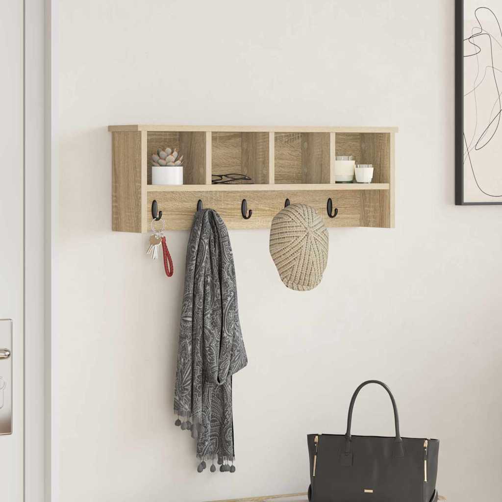 Wand-Nachttisch Sonoma Eiche 75x16x26 cm