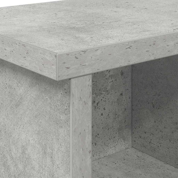 Wand-Nachttisch mit Regal, Betongrau