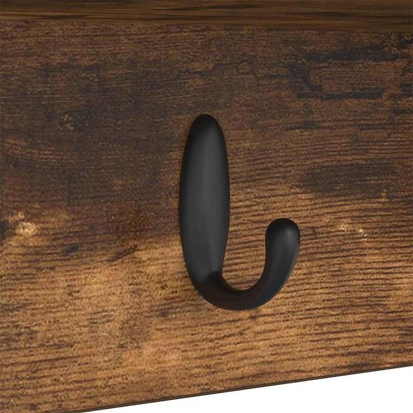Wand-Nachttisch, Geräucherte Eiche, 75 cm