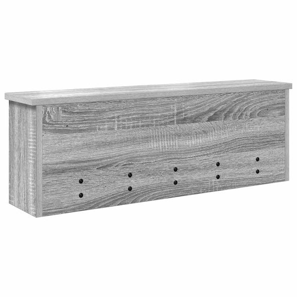 Wand-Nachttisch Grau Sonoma 75x16x26 cm