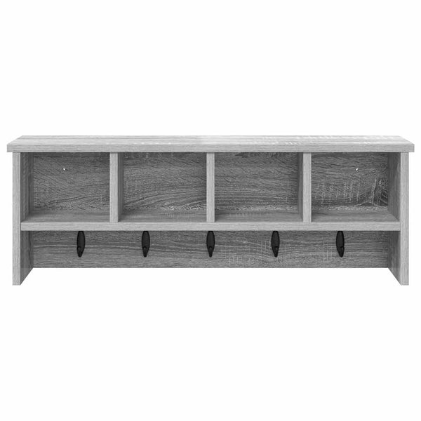 Wand-Nachttisch Grau Sonoma 75x16x26 cm