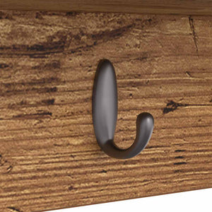 Wandmontierter Nachttisch Altholz 75 cm