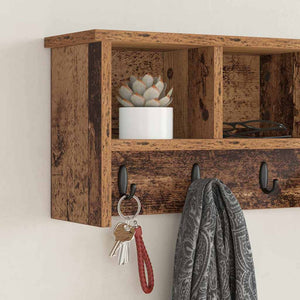 Wandmontierter Nachttisch Altholz 75 cm