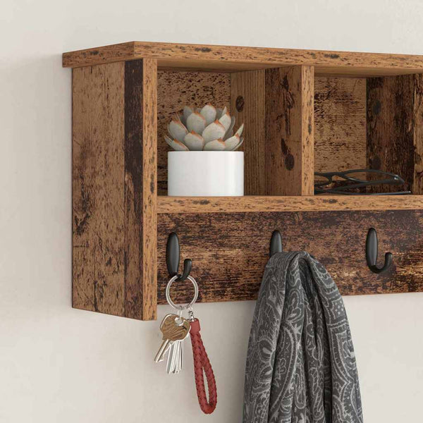 Wandmontierter Nachttisch Altholz 75 cm