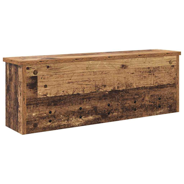 Wandmontierter Nachttisch Altholz 75 cm