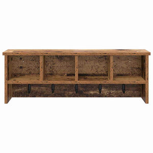 Wandmontierter Nachttisch Altholz 75 cm