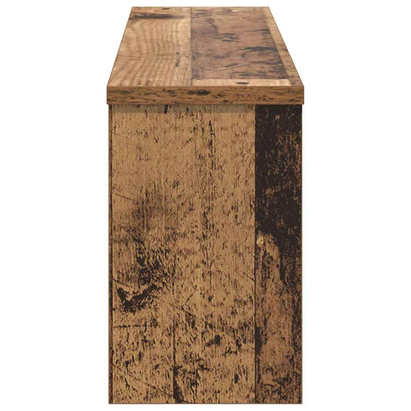Wandmontierter Nachttisch Altholz 75 cm