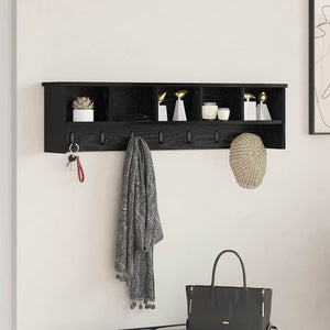 Wand-Nachttisch Schwarz Eiche 100x26cm