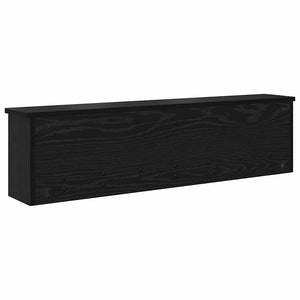 Wand-Nachttisch Schwarz Eiche 100x26cm