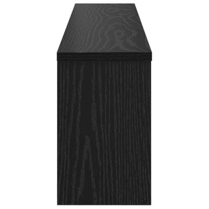 Wand-Nachttisch Schwarz Eiche 100x26cm