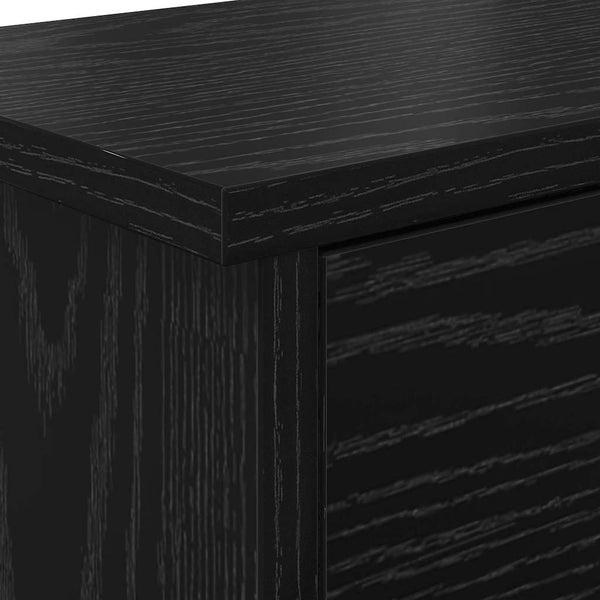 Wand-Nachttisch Schwarz Eiche 50x20x30cm
