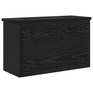 Wand-Nachttisch Schwarz Eiche 50x20x30cm