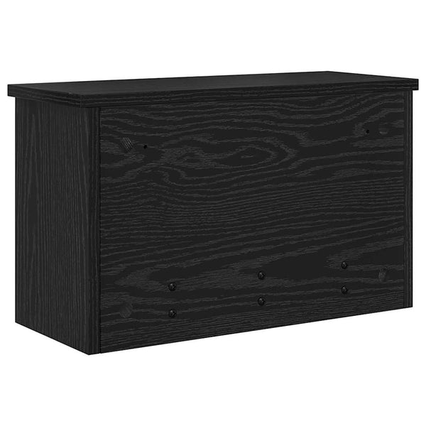 Wand-Nachttisch Schwarz Eiche 50x20x30cm