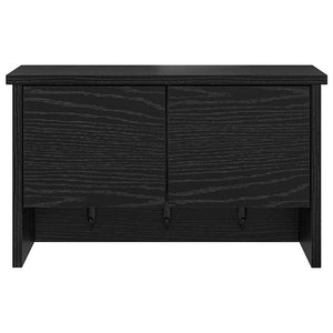 Wand-Nachttisch Schwarz Eiche 50x20x30cm