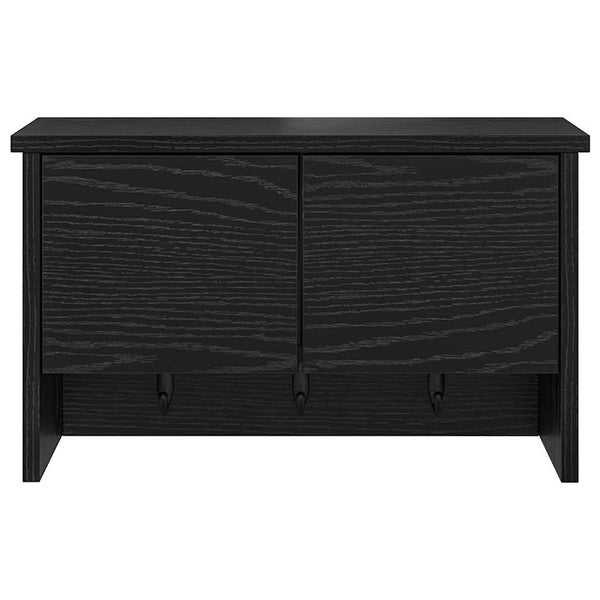 Wand-Nachttisch Schwarz Eiche 50x20x30cm