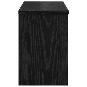 Wand-Nachttisch Schwarz Eiche 50x20x30cm