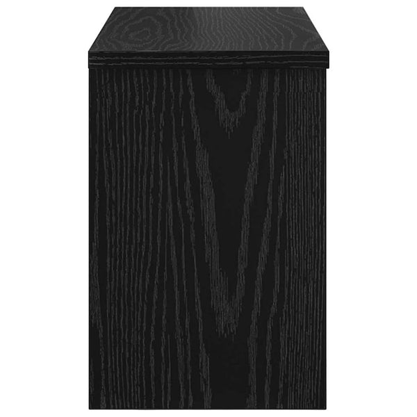 Wand-Nachttisch Schwarz Eiche 50x20x30cm