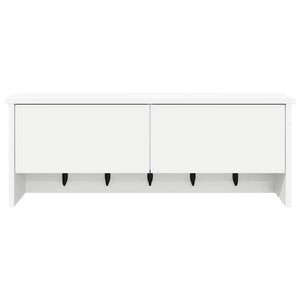 Wand-Nachttisch, Weiß, 80 cm