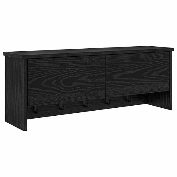 Wand-Nachttisch Schwarz Eiche 80cm