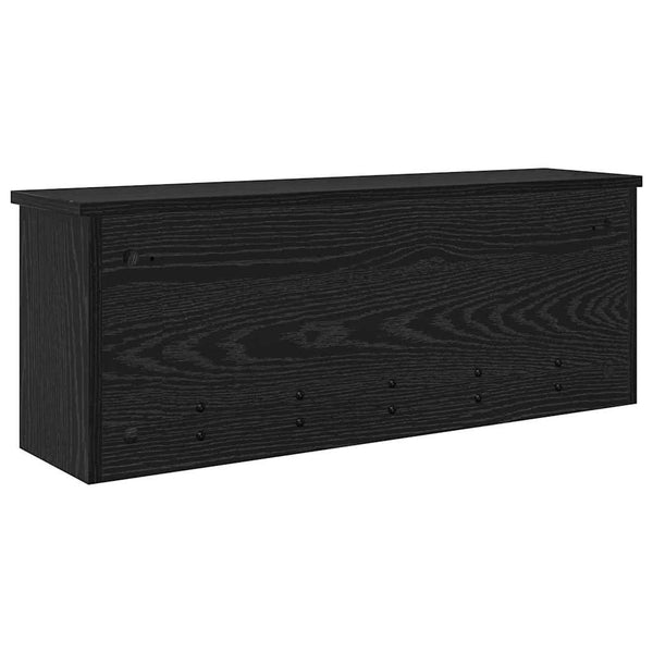 Wand-Nachttisch Schwarz Eiche 80cm