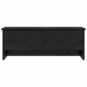Wand-Nachttisch Schwarz Eiche 80cm