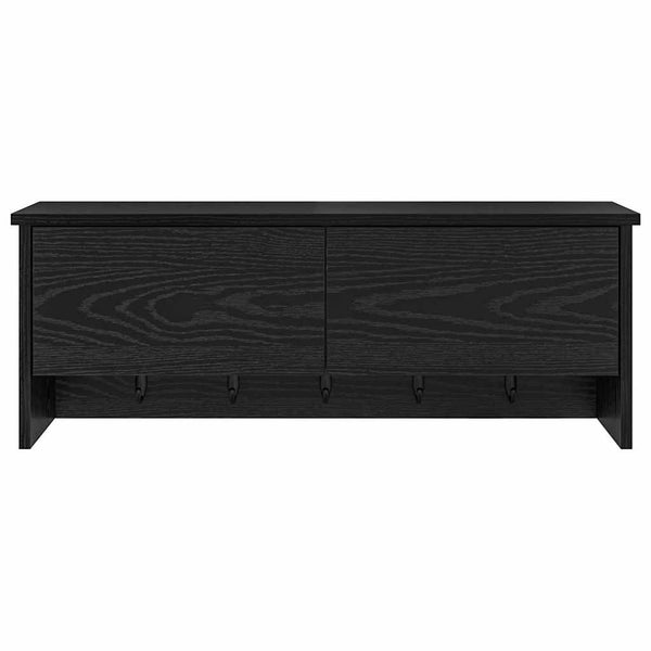 Wand-Nachttisch Schwarz Eiche 80cm