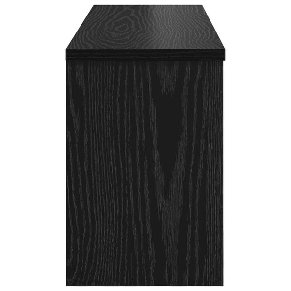 Wand-Nachttisch Schwarz Eiche 80cm