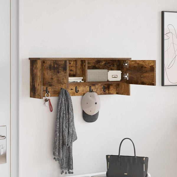 Wand-Nachttisch Geräucherte Eiche 80x20x30 cm