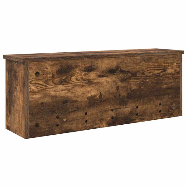 Wand-Nachttisch Geräucherte Eiche 80x20x30 cm