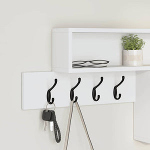 Wand-Nachttisch Weiß 100cm