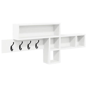 Wand-Nachttisch Weiß 100cm