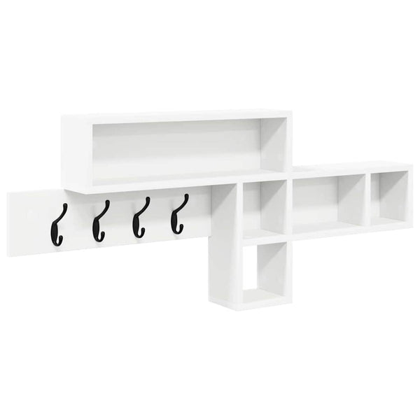 Wand-Nachttisch Weiß 100cm