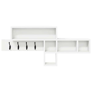 Wand-Nachttisch Weiß 100cm