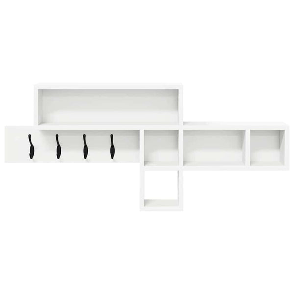 Wand-Nachttisch Weiß 100cm