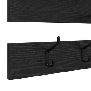 Wand-Nachttisch Schwarz Eiche 90x36cm
