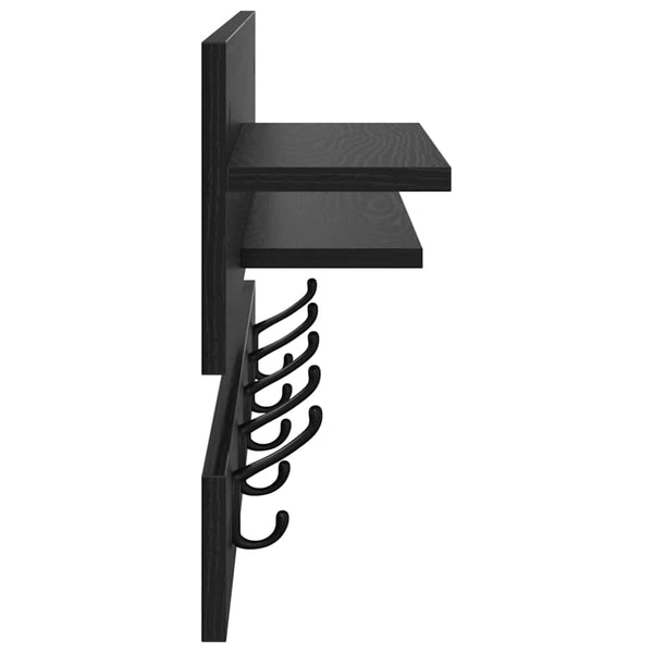 Wand-Nachttisch Schwarz Eiche 90x36cm