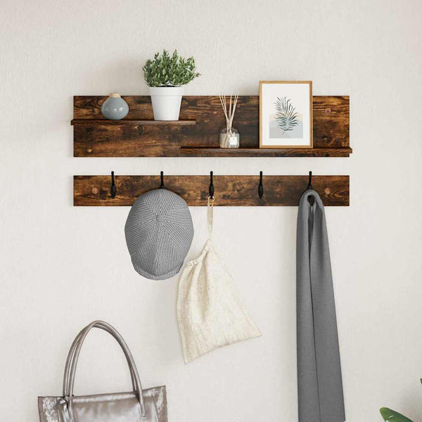 Wand-Nachttisch Geräucherte Eiche 90 cm