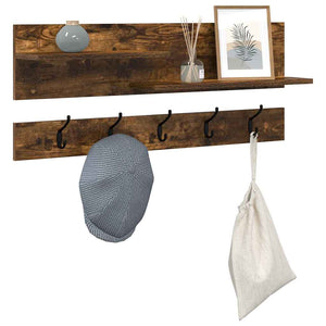 Wand-Nachttisch Geräucherte Eiche 90 cm