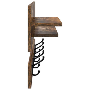 Wand-Nachttisch Geräucherte Eiche 90 cm