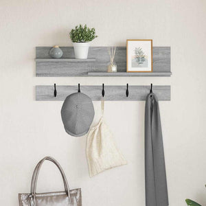 Wand-Nachttisch Grau Sonoma 90cm