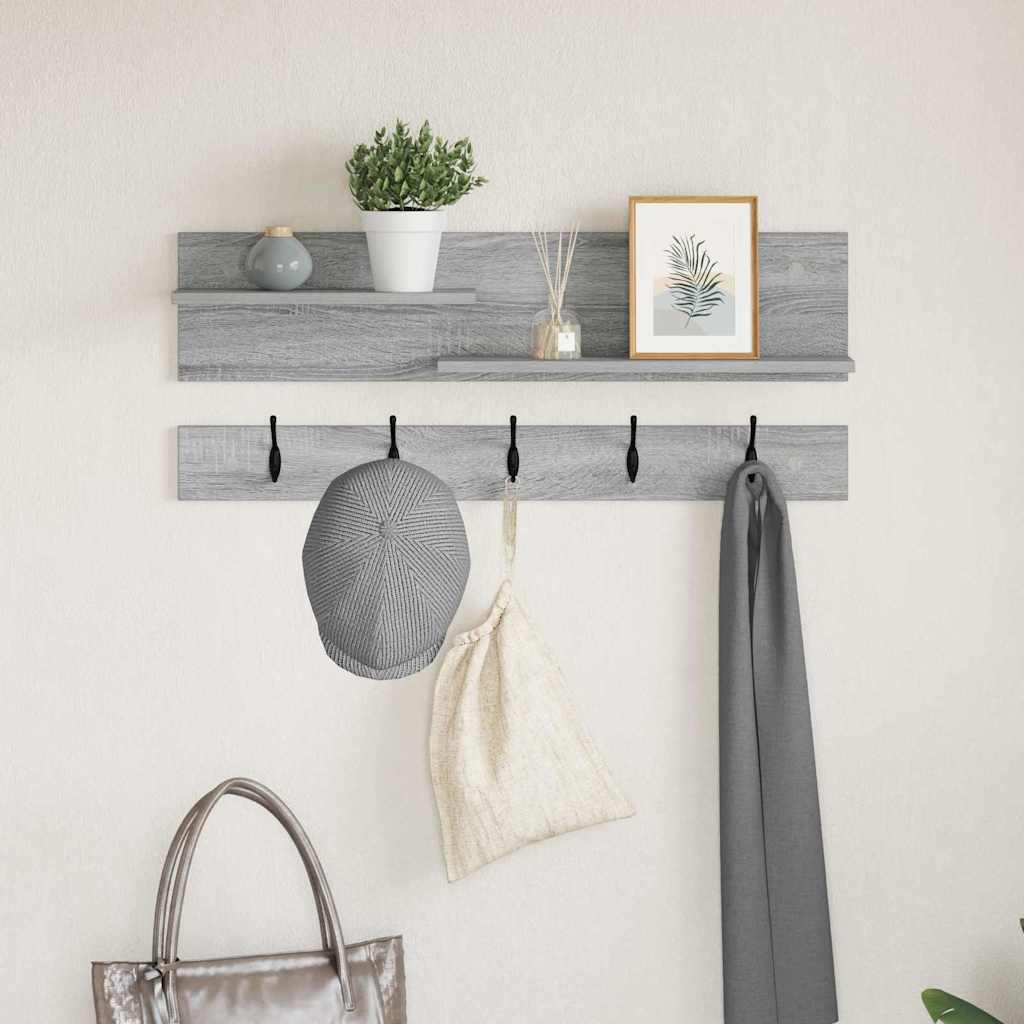 Wand-Nachttisch Grau Sonoma 90cm
