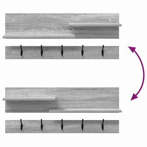 Wand-Nachttisch Grau Sonoma 90cm