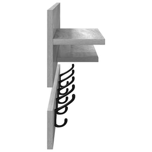 Wand-Nachttisch Grau Sonoma 90cm