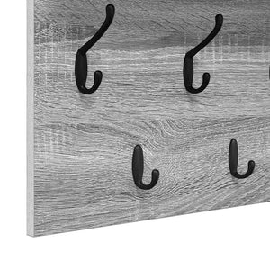 Wand-Nachttisch, Grau Sonoma, 60 cm