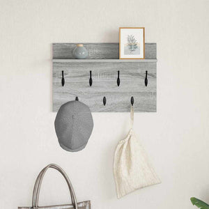 Wand-Nachttisch, Grau Sonoma, 60 cm