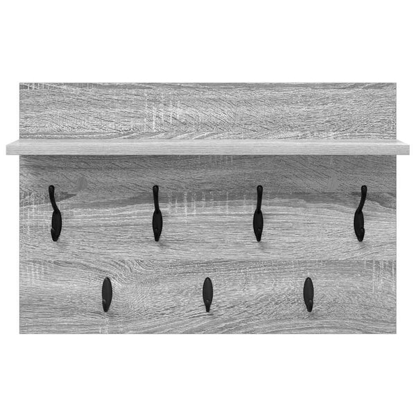 Wand-Nachttisch, Grau Sonoma, 60 cm