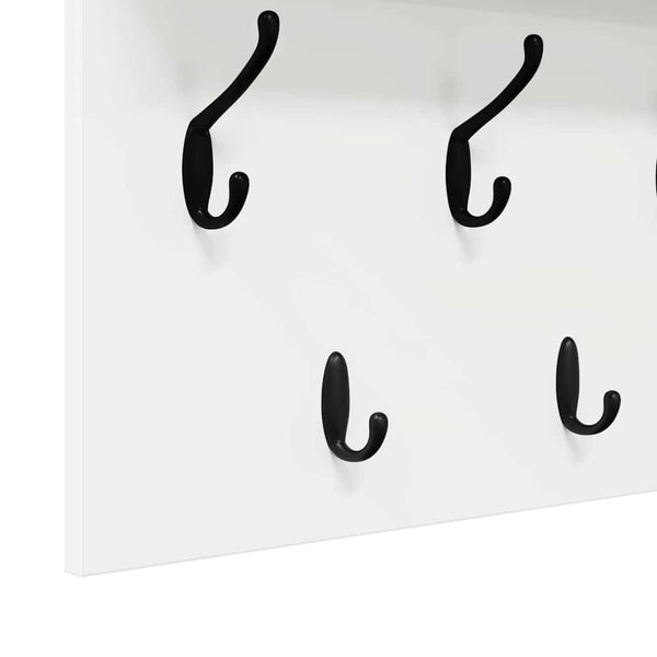 Wand-Nachttisch Weiß 80x40 cm